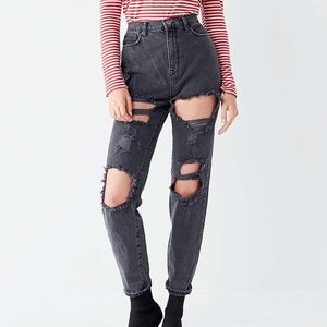 BDG distressed black denim jeans